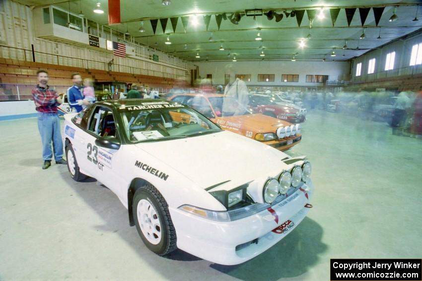 Chris Czyzio / Eric Carlson Mitsubishi Eclipse GSX at parc expose inside Dee Stadium.