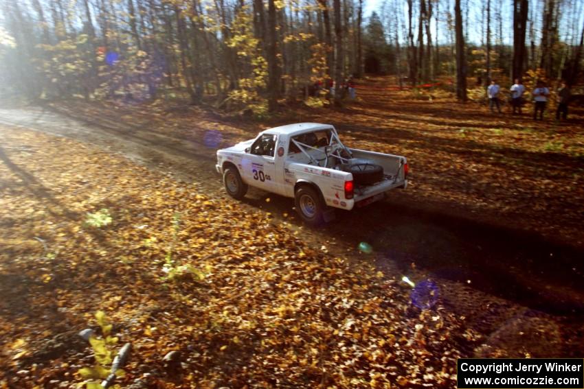 John Daubenmier / Stan Rosen Chevy S-10 near the flying finish of SS1, Beacon Hill.