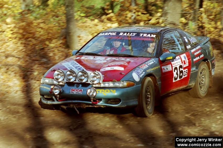 Darek Bosek / Kazimierz Pudelek Eagle Talon near the flying finish of SS1, Beacon Hill.