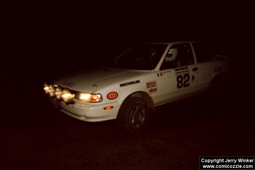 Roland McIvor / Brendan Bohan Nissan Sentra SE-R at a 90-left on SS3, Far Point I.