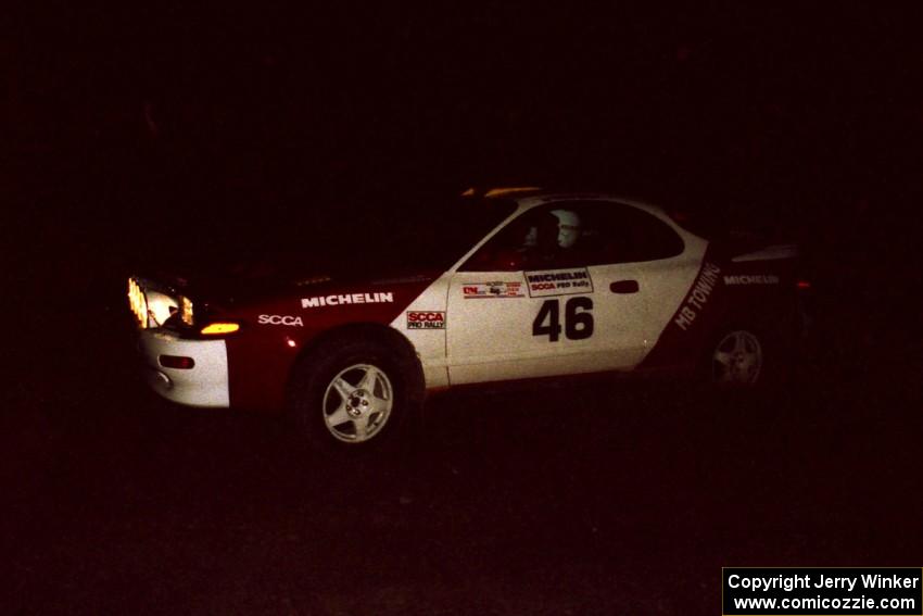 Miroslaw Babinski / Piotr Modrzejewski Toyota Celica All-Trac at a 90-left on SS3, Far Point I.