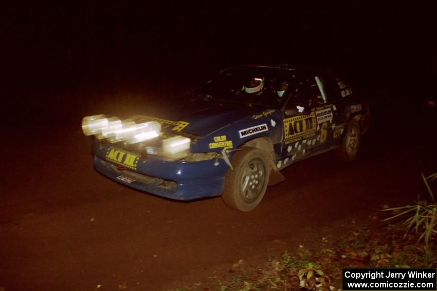 Steve Gingras / Bill Westrick Eagle Talon at speed on SS8, Bob Lake II.