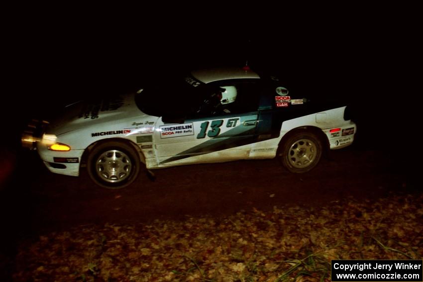 Bryan Pepp / Jerry Stang Eagle Talon comes into the flying finish of SS10, Fuller Lake.