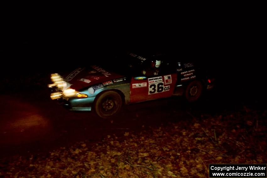 Darek Bosek / Kazimierz Pudelek Eagle Talon comes into the flying finish of SS10, Fuller Lake.