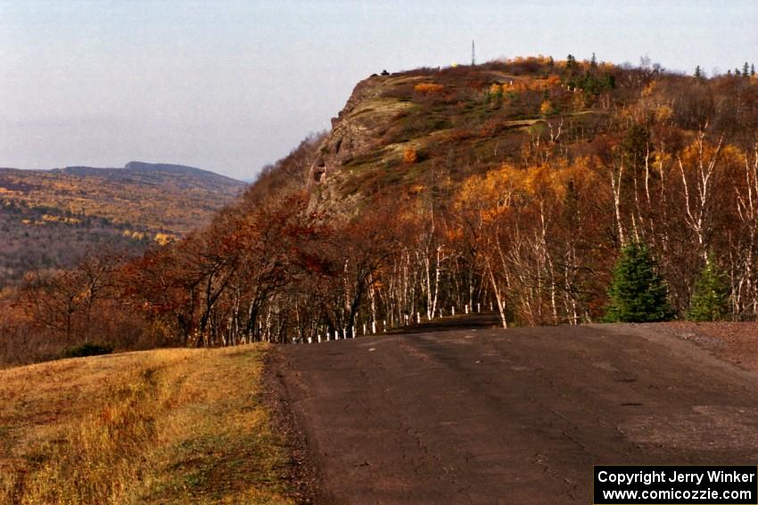 View of the granite face at the top of Brockway Mountain.