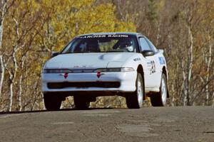 Chris Czyzio / Eric Carlson Mitsubishi Eclipse GSX at speed on SS13, Brockway I.