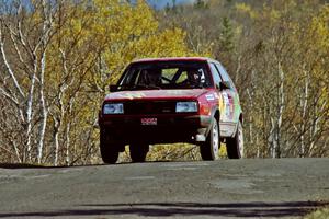 Richard Pilczuk / Brian Pilczuk VW GTI at speed on SS13, Brockway I.