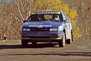 Kendall Russell / Dave White Dodge Shadow at speed on SS13, Brockway I.