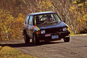 John Adleman / Jason Lajon VW GTI at speed on SS13, Brockway I.