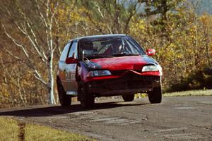 Pete Beaupre / Dave Cizmas Suzuki Swift at speed on SS13, Brockway I.