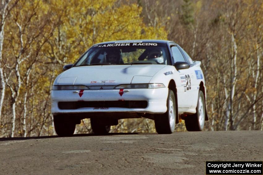 Chris Czyzio / Eric Carlson Mitsubishi Eclipse GSX at speed on SS13, Brockway I.