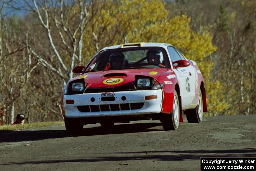 Miroslaw Babinski / Piotr Modrzejewski Toyota Celica All-Trac at speed on SS13, Brockway I.