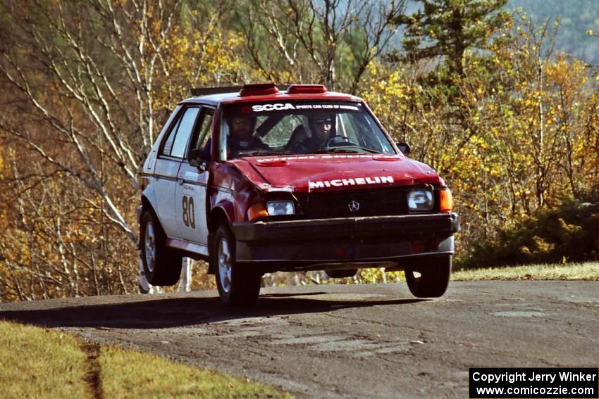Jon Butts / Gary Butts Dodge Omni catches air on SS13, Brockway I.