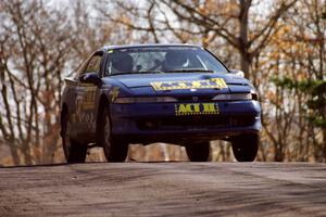 Steve Gingras / Bill Westrick Eagle Talon at speed on SS14, Brockway II.