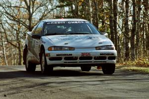 Bryan Pepp / Jerry Stang Eagle Talon at speed on SS14, Brockway II.