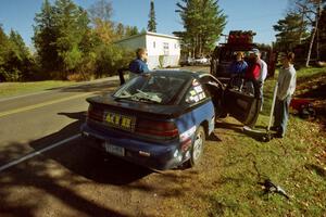 Steve Gingras / Bill Westrick Eagle Talon gets serviced in Copper Harbor.