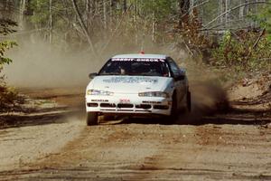 Bryan Pepp / Jerry Stang Eagle Talon at speed near the finish of SS15, Gratiot Lake II.