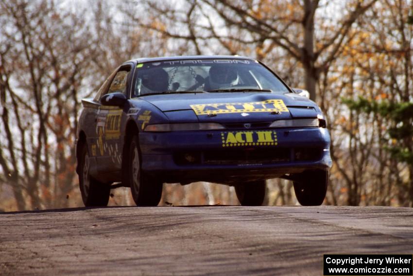 Steve Gingras / Bill Westrick Eagle Talon at speed on SS14, Brockway II.