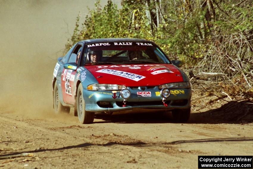 Darek Bosek / Kazimierz Pudelek Eagle Talon at speed near the finish of SS15, Gratiot Lake II.