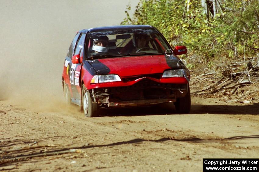 Pete Beaupre / Dave Cizmas Suzuki Swift limps to the finish of SS15, Gratiot Lake II.