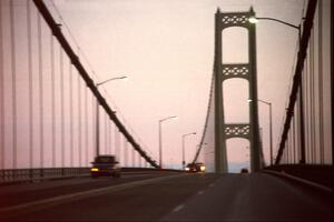 Crossing the Mackinac Bridge from the U.P to the L.P.
