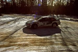 Brian Pepp / Jerry Stang Eagle Talon drifts through the SS1 spectator location.