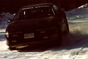 Celsus Donnelly / Brendan Lawless take a nice line through the SS1 spectator location in their Eagle Talon.