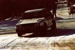 Eric Burmeister / Mark Buskirk VW GTI at the SS1 spectator point.