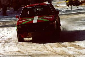 Carlos Arrieta, Sr. / Dick Casey	Audi 4000 Quattro comes through the spectator location on SS1.