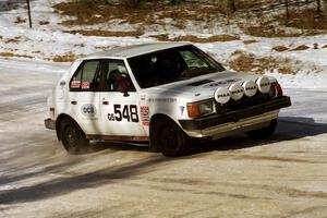 John Zoerner / Greg Reno Dodge Omni GLH-Turbo comes into the SS1 spectator location.