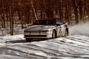 Chris Czyzio / Eric Carlson Mitsubishi Eclipse blasts down a straight on SS3.