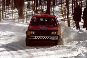 Jim Buchwitz / C.O. Rudstrom drift wide on a right-hander on SS3 in their Mercury Lynx.