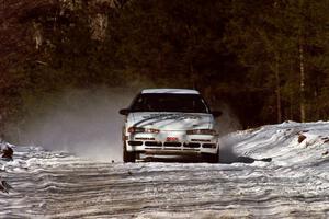 Brian Pepp / Jerry Stang at speed before a fast right-hander on the stage prior to the lunch break.