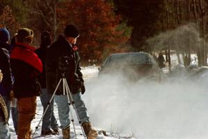 Celsus Donnelly / Brendan Lawless Eagle Talon blasts past spectators at a turn on the stage before the lunch break.