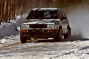 Eric Burmeister / Mark Buskirk VW GTI at speed before the first service.