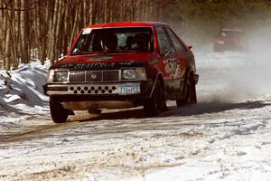 Jim Buchwitz / C.O. Rudstrom drove conservatively and moved up steadily in their Mercury Lynx seen here before the lunch break.