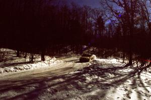 Tim Winker / Brenda Corneliusen got wide in their SAAB 99 and eventually got stuck. I had to go push them back out.