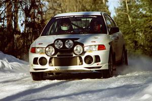 Pete Lahm / Matt Chester Mitsubishi Lancer Evo IV held down fifth spot after the midday break.