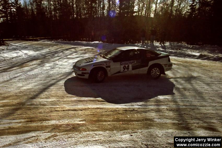 Brian Pepp / Jerry Stang Eagle Talon drifts through the SS1 spectator location.