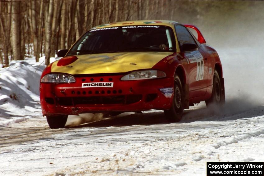 Tom Lawless / Sean Devine Eagle Talon at speed before the first service.