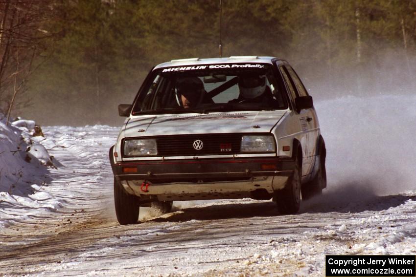 Art Burmeister / Randy Moore VW GTI at speed on a straight before the next service/lunch break.