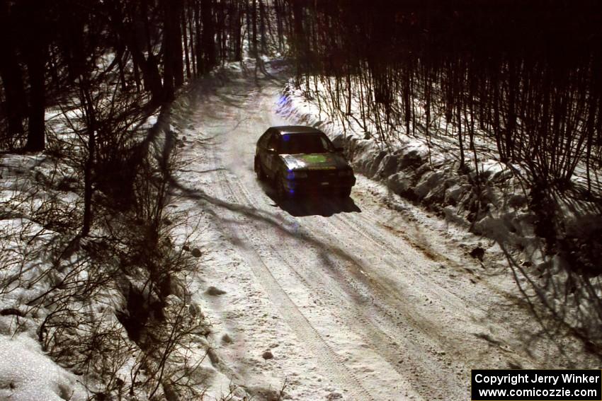 Tom Ottey / Pam McGarvey assumed the lead after the first reseed in their Mazda 323GTX.