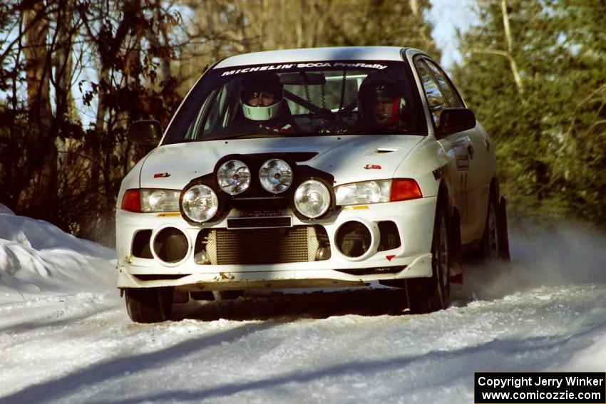 Pete Lahm / Matt Chester Mitsubishi Lancer Evo IV held down fifth spot after the midday break.