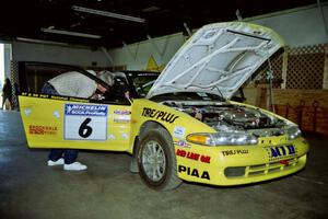 Steve Gingras / Bill Westrick Eagle Talon goes through tech.