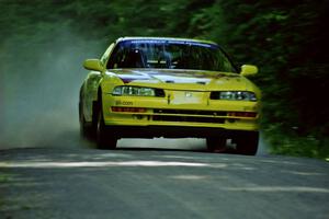 Jim Anderson / Martin Dapot Honda Prelude VTEC at speed on the practice stage.