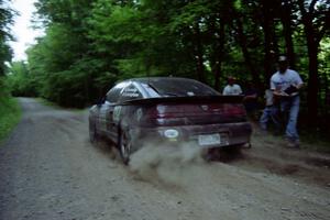 Martin Donnelly / Peter Cunningham Eagle Talon leaves the start of the practice stage.