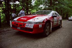 Arthur Odero-Jowi / Jim Hurley Mitsubishi Eclipse leaves the start of the practice stage.