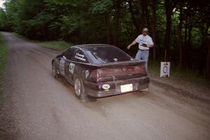 Martin Donnelly / Peter Cunningham Eagle Talon leaves the start of the practice stage.