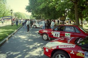 A view of the parc expose the morning before the rally start.