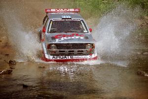 Sakis Hadjiminas / Brian Maxwell Volkswagen Fox Kit Car at the finish of SS1, Stony Crossing.